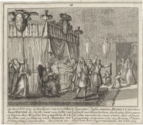 La muerte de Pedro I el Grande, el 8 de febrero de 1725