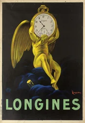 Cartel publicitario para los relojeros suizos Longines, 1922
