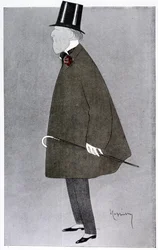 Retrato cómico de Jacques Doucet en “Fantasio”