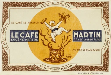 Publicidad francesa para el café Martin, después de Leonetto Cappiello 1921