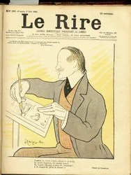 Ilustración de Leonetto Cappiello llamado Cappiello (1875-1942) para la portada de Le Rire