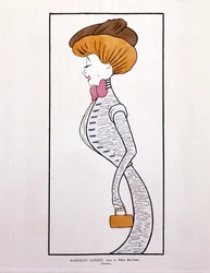Marcelle Lender, en "Le Vieux Marcheur", viñeta