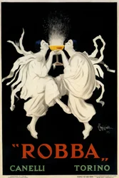 Póster publicitario de Spumante Robba Canelli, Turín, Italia, 1921