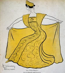 La bailarina Cleo en el ballet pantomima Lorenza en el Folies Bergere