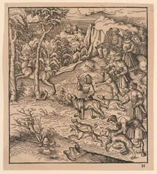 Caza de ciervos, de "Der Weisskunig"