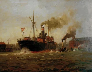 L.Sandrock, Barco de vapor saliente