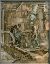 L. Sandrock, reparación en la acería