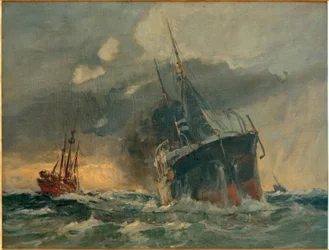 Barco Woermann pasando Elba 3
