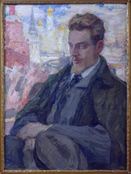 Retrato del poeta Rainer Maria Rilke (1875-1926), por Leonid Osipovich Pasternak (1862-1945)