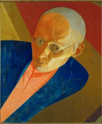 Autorretrato de Chupiatov (óleo sobre lienzo)