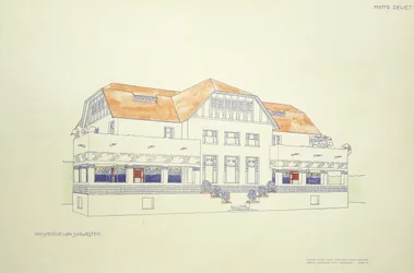 Vista desde el noreste, c.1901