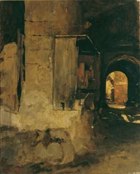 Puerta de una casa árabe