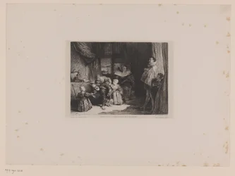 Hendrik IV como embajador van Spanje Enrique IV y el embajador español (título sobre el objeto)