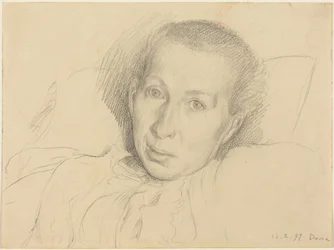 La hermana del artista, Marie von Kalckreuth