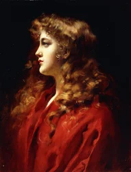 Una belleza de cabello dorado