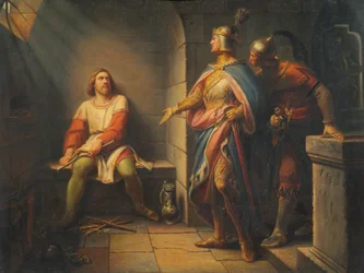Luis el Bávaro anuncia su liberación a Federico el Hermoso en 1314 y le ofrece corregencia
