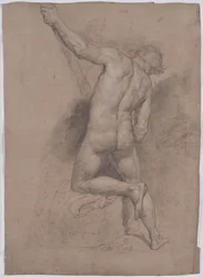 Desnudo supino masculino