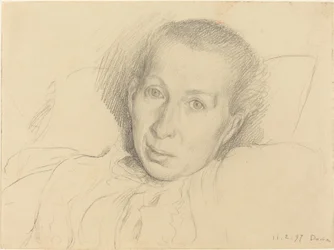 La hermana del artista, Marie von Kalckreuth