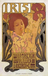 Iris, póster para la ópera de Pietro Mascagni