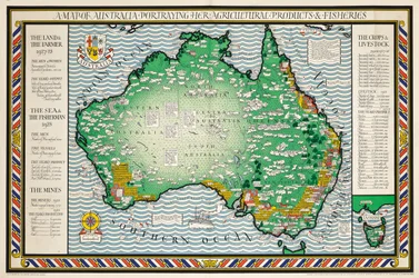 Un mapa de Australia