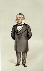 Sir Edward Watkin, caricatura de 