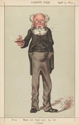 Vanity Fair: Hombres del día, No. 60, Un novelista, 1873