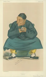 Su Excelencia Kuo Sun Tao, China, 16 de junio de 1877, caricatura de Vanity Fair