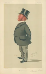 Sr. Charles Watkin Williams-Wynn, Montgomeryshire, 28 de junio de 1879, caricatura de Vanity Fair