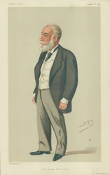 Sir Albert Abdallah David Sassoon, El Rothschild Indio, 16 de agosto de 1879, caricatura de Vanity Fair
