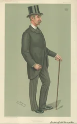 El Duque de Wellington, Strathfieldsaye, 5 de marzo de 1903, caricatura de Vanity Fair