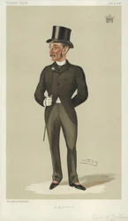 El Conde de Zetland, un caballero, 31 de julio de 1886, caricatura de Vanity Fair