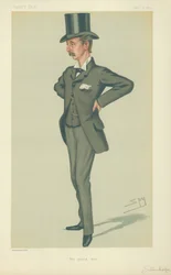 El Honorable Edward Stanhope MP, El joven, 12 de abril de 1879, caricatura de Vanity Fair
