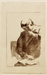 Hombre leyendo