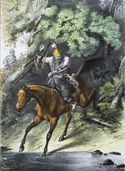 Portador de armadura del escuadrón de la Guardia de Vida del Cáucaso-Montaña, 1829