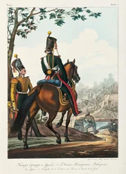Suboficial del Escuadrón de Pioneros de Caballería, 1830-1840s
