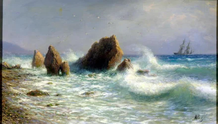 En la orilla de Livadia, 1895