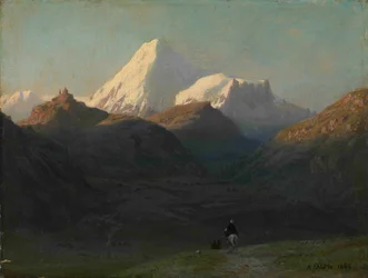 Paisaje montañoso, 1868