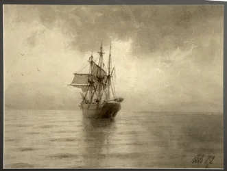 Barco de vela, 1892