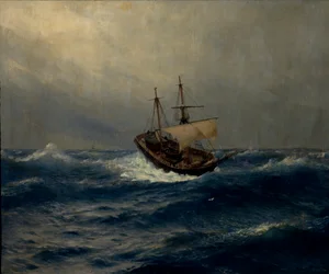 Tormenta en el mar, 1887