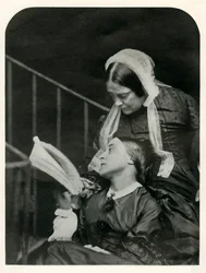 Christina Rossetti y su madre Frances Rossetti, 1863, 1948