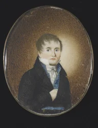 Autorretrato, c.1810-20 (acuarela sobre marfil)
