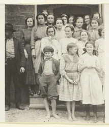 Todos son trabajadores de Walker County Hosiery Mills, Lafayette, Georgia