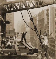 Trabajadores de la construcción del Empire State Building, c.1930