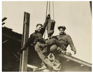 Trabajadores de la construcción del Empire State Building, c.1930