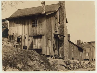 Viviendas para trabajadores en la Fábrica de Medias de Roma, Georgia, 1913