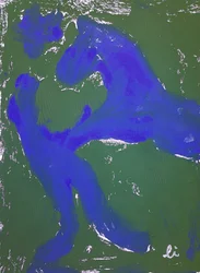 Danza azul abstracta