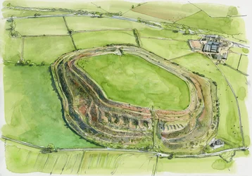 Old Oswestry (acuarela sobre papel)