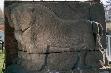 Bajorrelieve con leones de Kultepe (Kanesh), Capadocia, Turquía, civilización hitita, 3er milenio a.C.