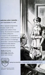 Anuncio de anticonceptivos femeninos: "el consejo que necesita"