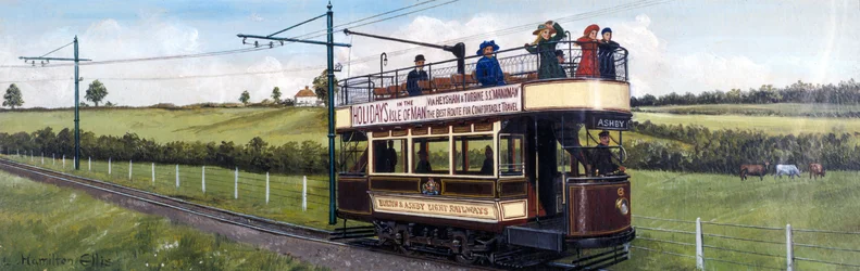 Tren eléctrico de los Burton & Ashby Light Railways